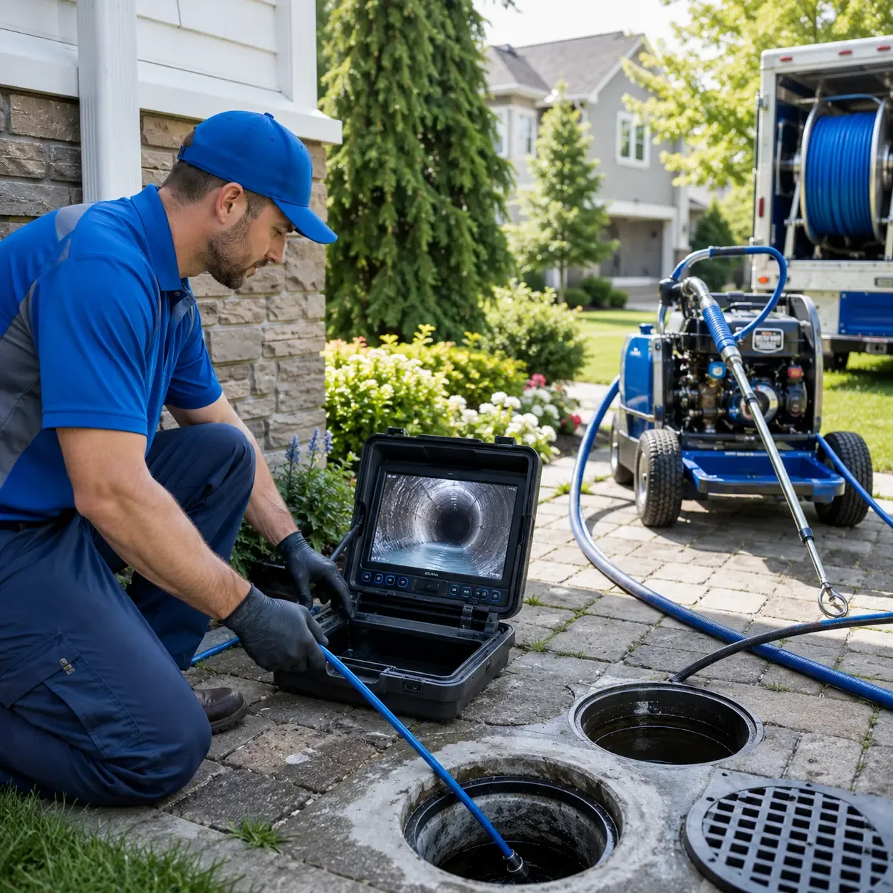 Outdoor drain cleaning professionals serving North Apollo, PA