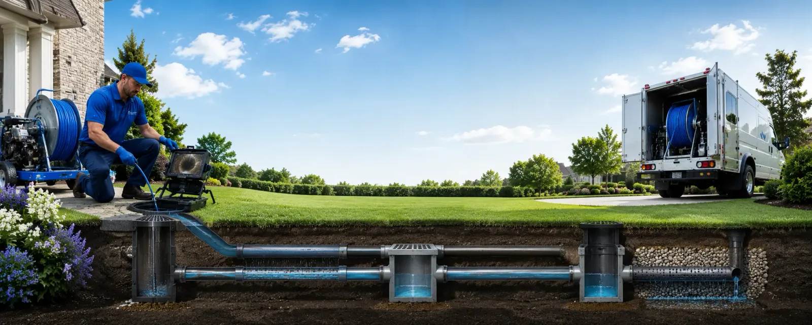 Outdoor drain cleaning information for North Apollo, PA